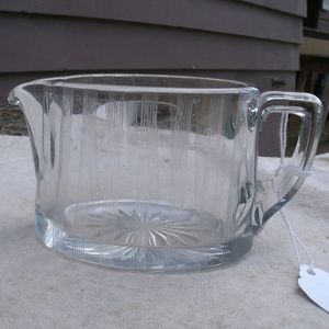 Vintage Heisey Clear Glass Creamer